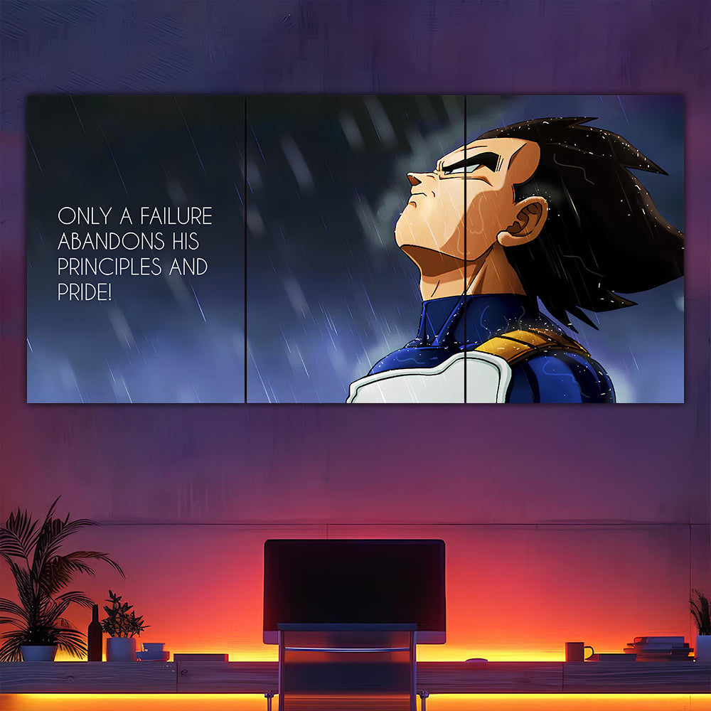 Vegeta Quote Split Poster