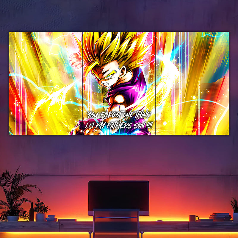 Teen Gohan SSJ2 Split Poster