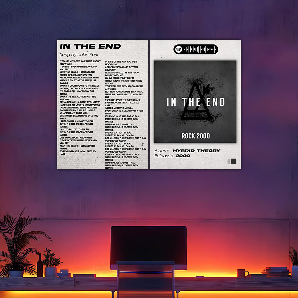 In The End - Linkin Park Split Posters