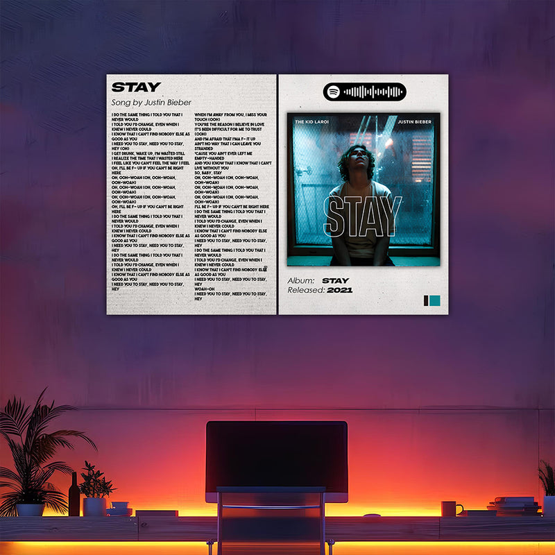 Stay - Justin Bieber and The Kid LAROI Split Posters