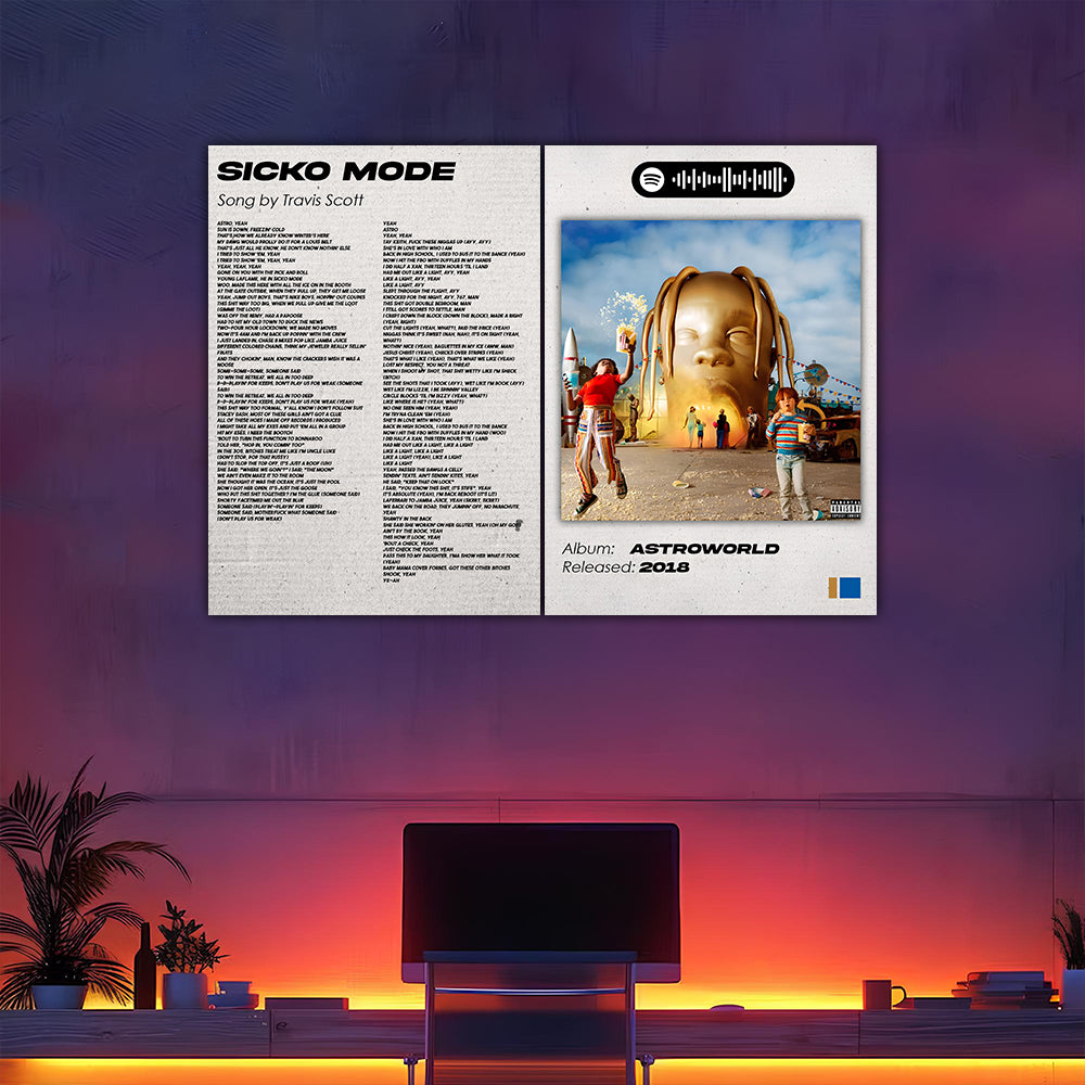 Sicko Mode Split Posters