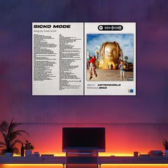 Sicko Mode Split Posters