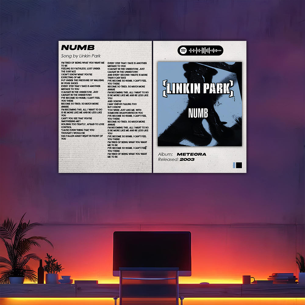 Numb - Linkin Park Split Posters
