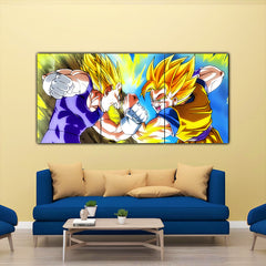 Goku V/S Vegeta Super Saiyan Split Poster