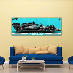 Mercedes 2026 Edition Split Poster | F1 |