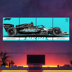 Mercedes 2026 Edition Split Poster | F1 |