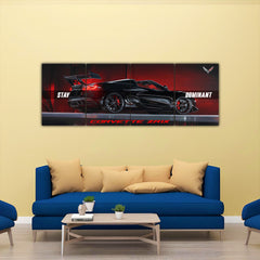 Corvette ZR1X Stay Dominant Split Poster