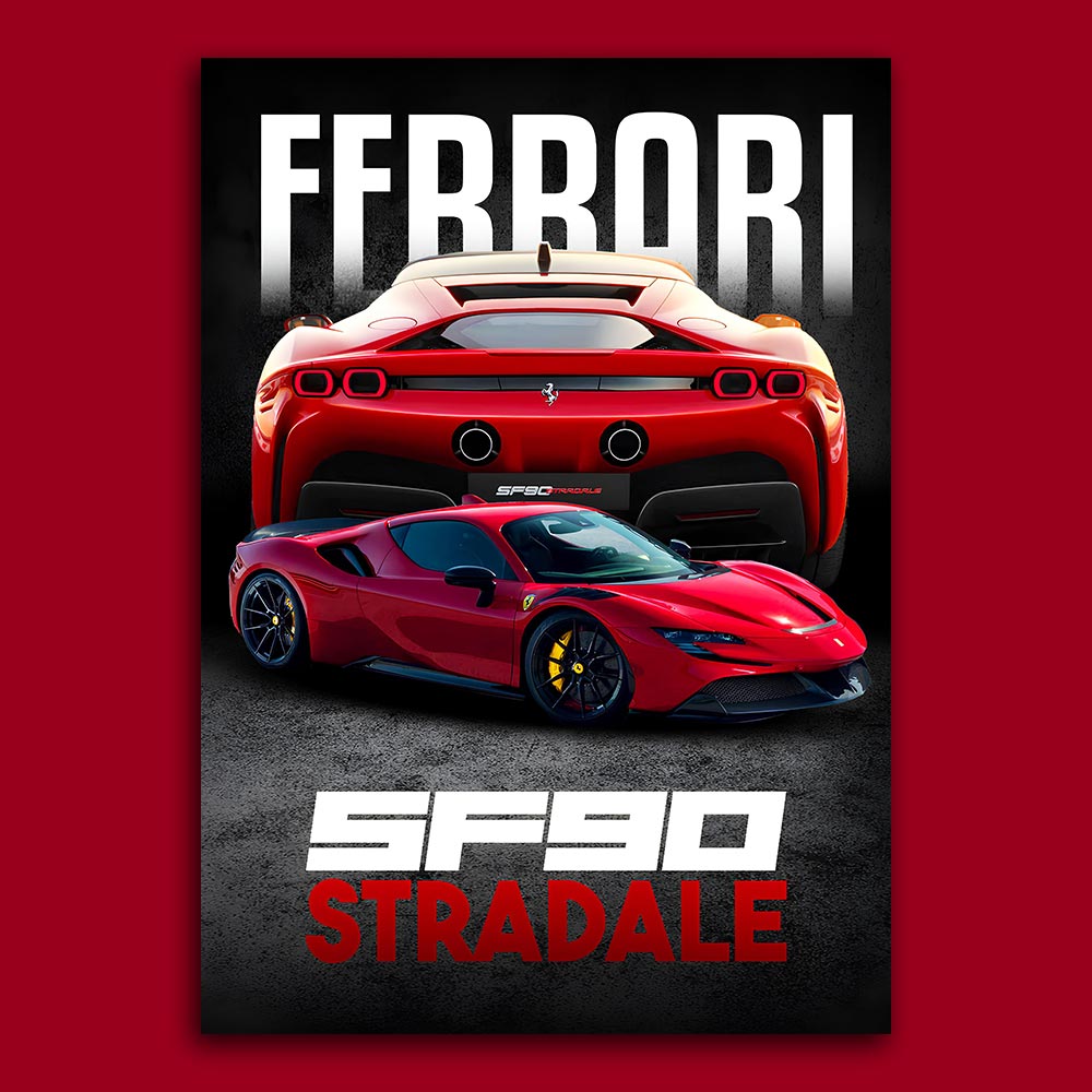 Ferrari SF90 Stradale Poster