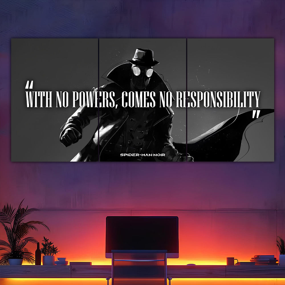 Spiderman Noir Split Poster