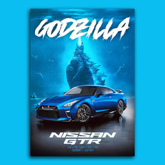Nissan GTR Poster