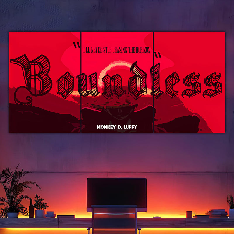 Luffy Boundless Split Poster