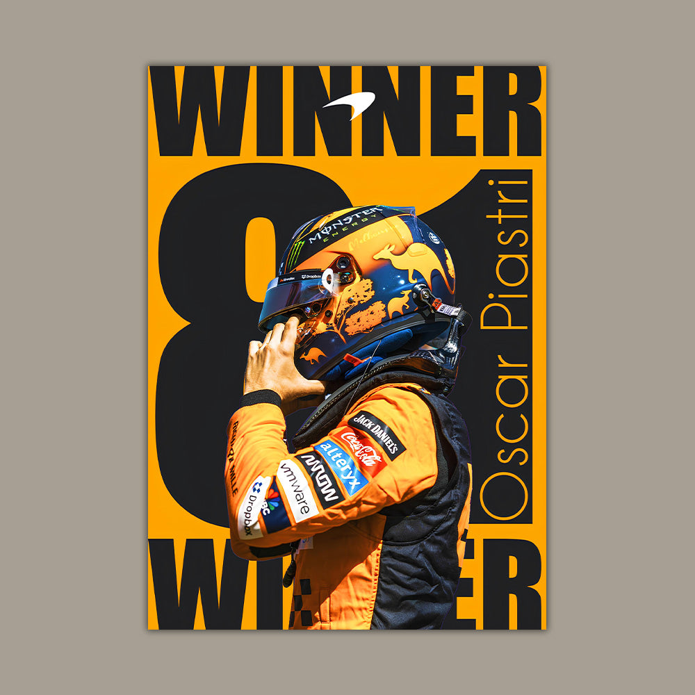Winner Oscar Piastri Poster