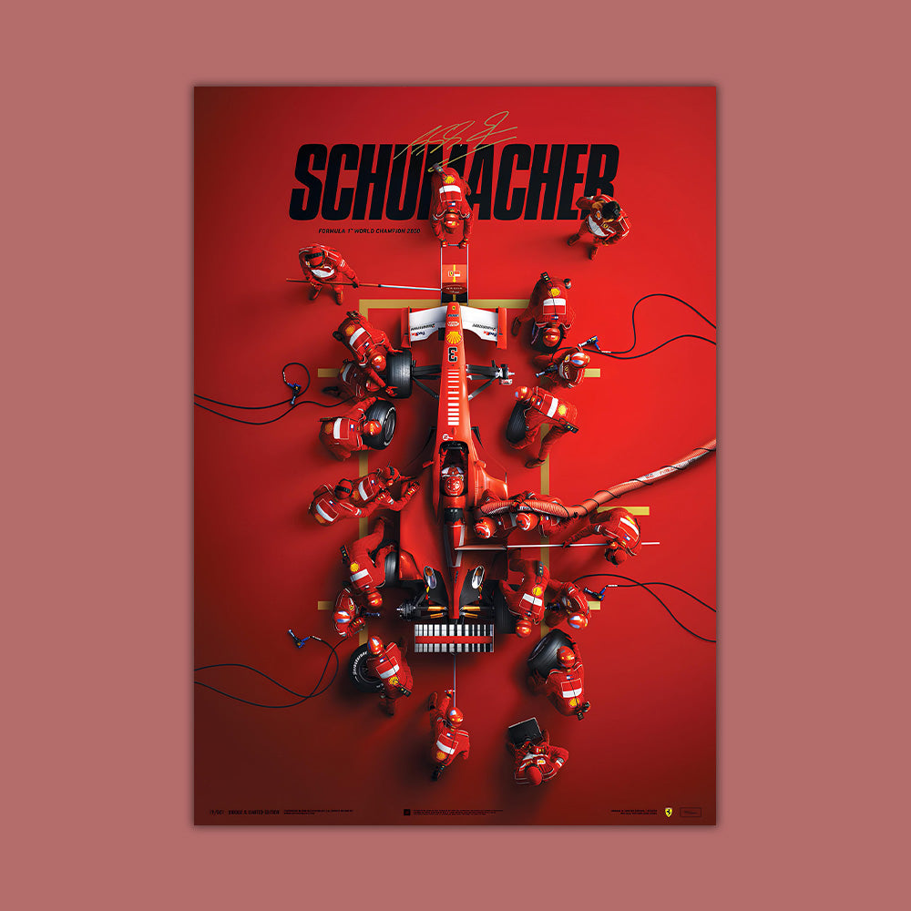Schumacher F1 Poster