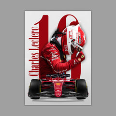 Charles Leclerc Ferrari Poster