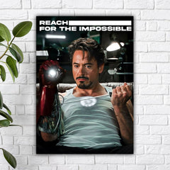 Reach for the Impossible Tony Stark Poster