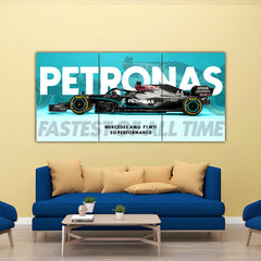 Petronas W11 Fastest Of All Time Split Poster