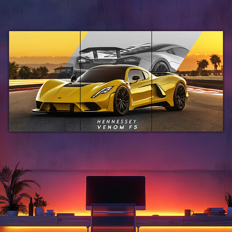 Hennessey Venom F5 Split Poster