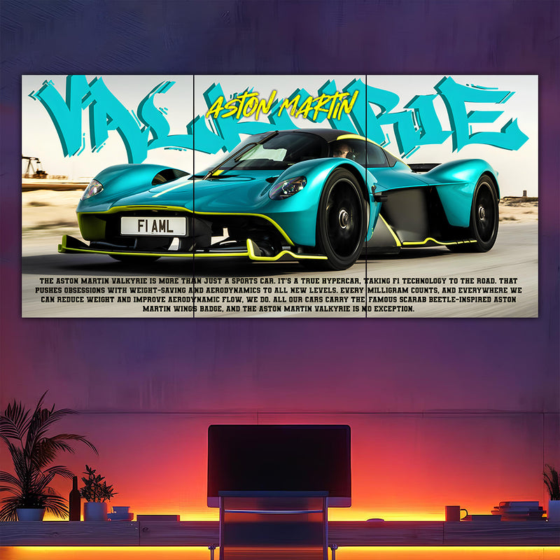 Aston Martin Valkyrie Split Poster