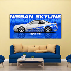 Nissan Skyline Split Poster