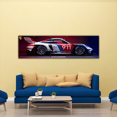 911 GT3 R Rennsport Split Poster 5-Panel