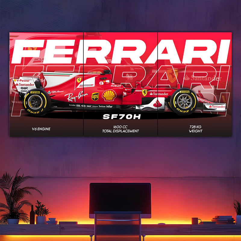 Ferrai SF70H Split Poster