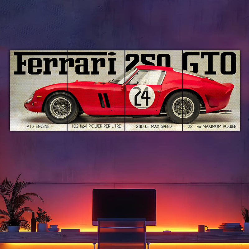 Ferrari 250 GTO Split Poster