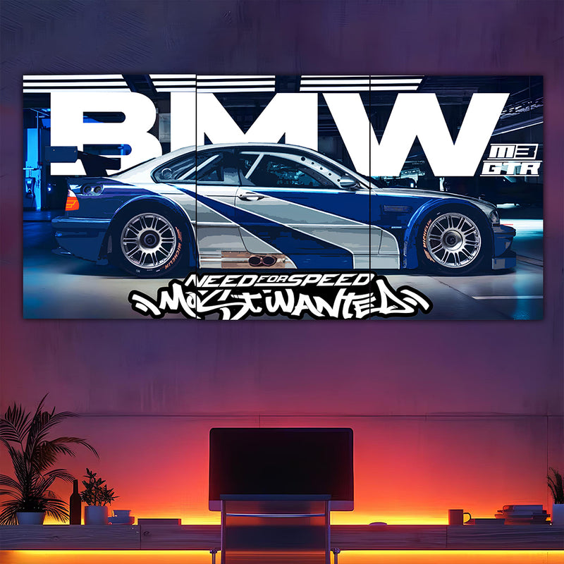 BMW M3 GTR Split Poster