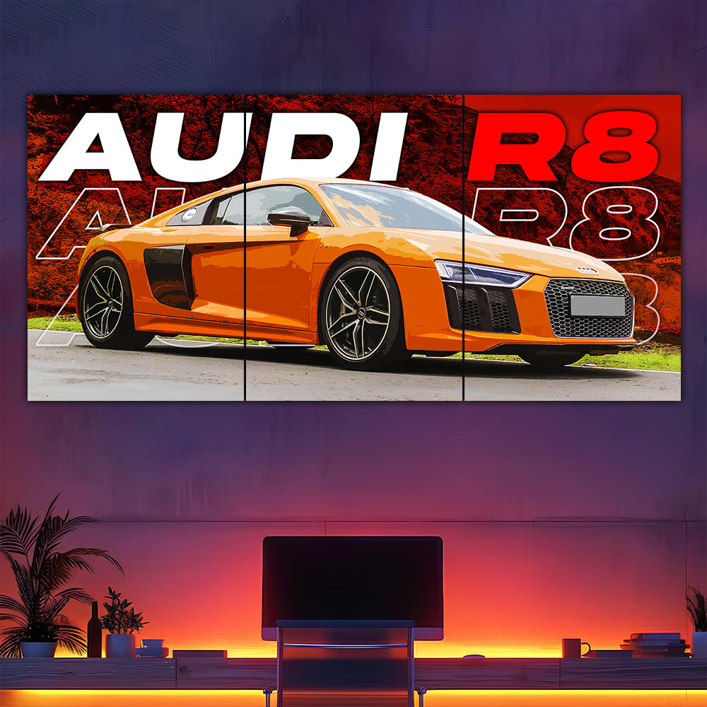 Audi R8 Split Poster