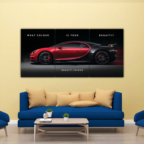 Bugatti Chiron Split Poster – Frame Kro
