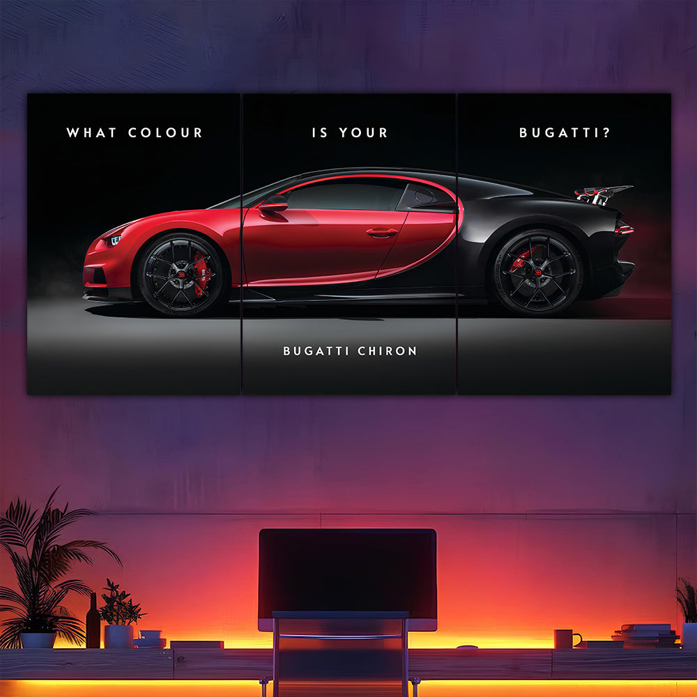 Bugatti Chiron Split Poster