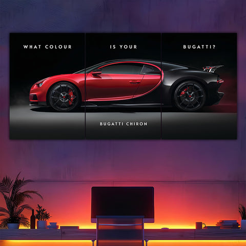 Bugatti Chiron Split Poster – Frame Kro
