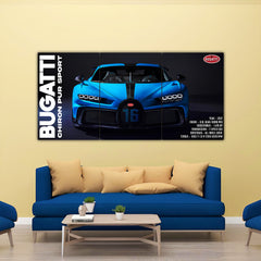 Bugatti Chiron Pur Sport Split Poster
