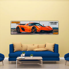 Koenigsegg Jesko 5 Panel Split Poster