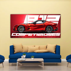 Ferrari 812 Competizione Split Poster