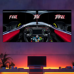 Feel The Thrill F1 Split Poster