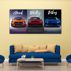 Supercars Car Split Poster