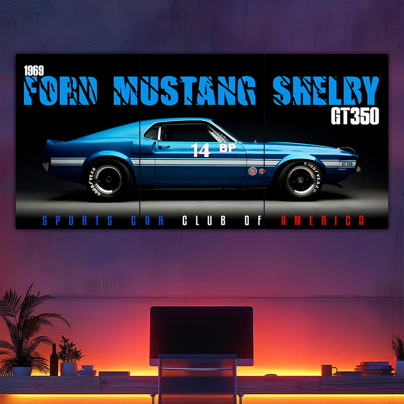 Shelby GT350 1969 Split Poster