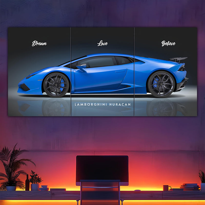 Lamborghini Huracán Split Poster