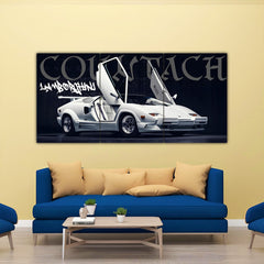 Lamborghini Countach Split Poster