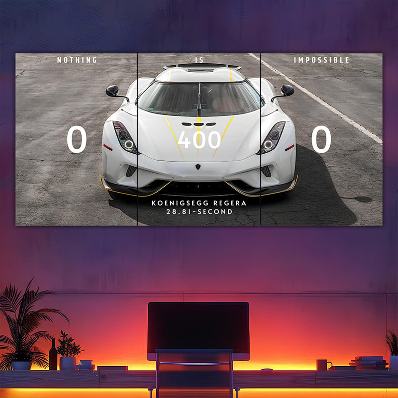 Koenigsegg Regera Split Poster