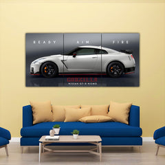 Nissan GT-R Split Poster