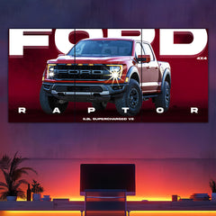 Ford Raptor Split Poster