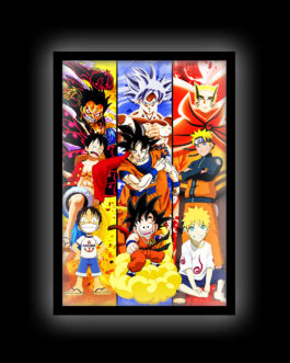 Luffy x Goku X Naruto LED Frame