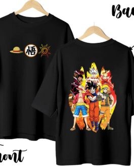 Luffy X Goku X Naruto Exclusive Oversize T-Shirt