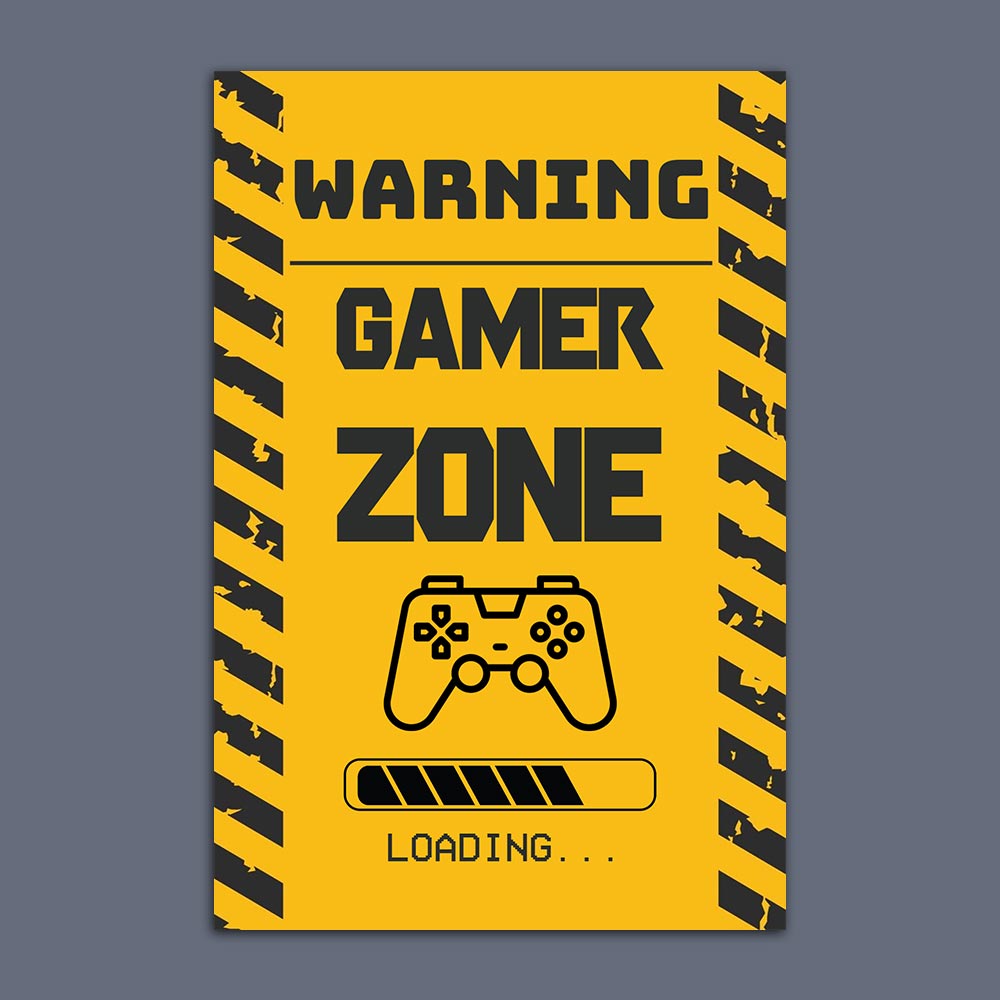 Warning Gamer Zone