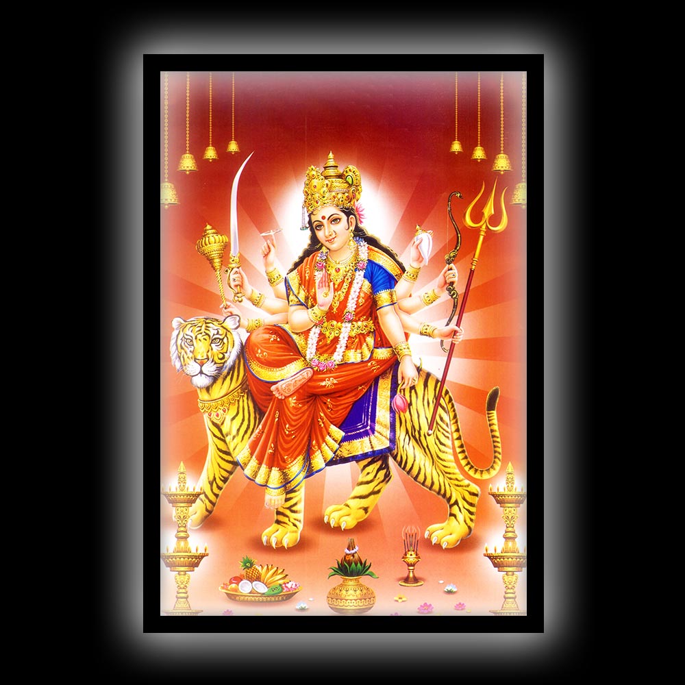 Durga Maa LED Frame