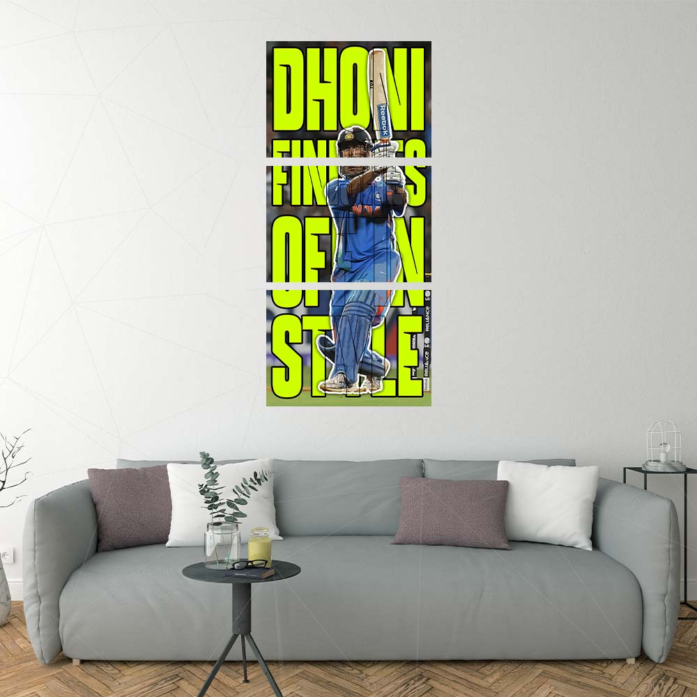 Dhoni Finishes Of In Style Split Design