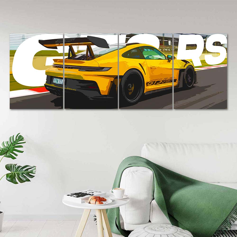 Porsche GT3 RS Split Design 4 Panel