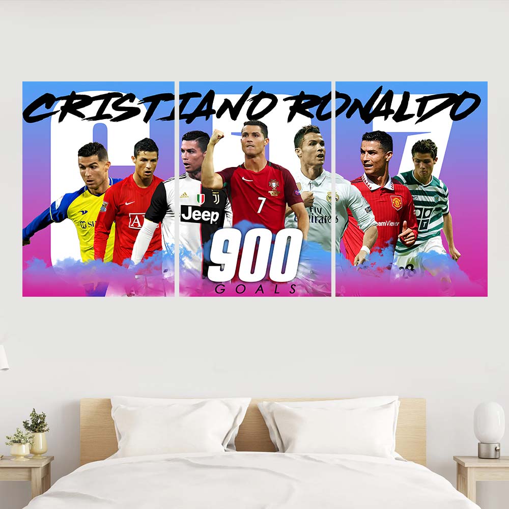 Ronaldo 900 Goals Achievement Split Design