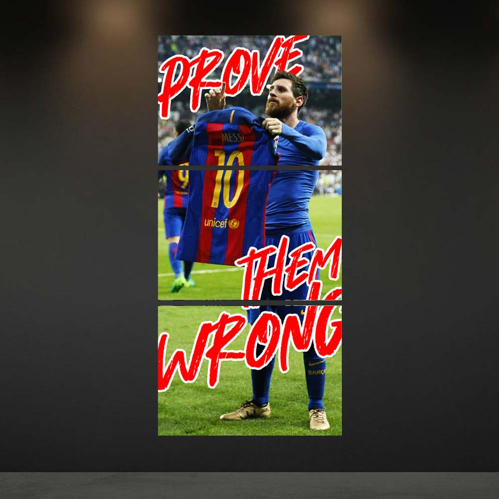 Messi Prove Them Wrong Split Design